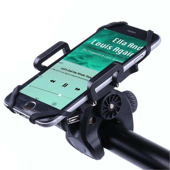 Bicycle Stroller Universal Phone Holder Adjustable Shockproof Heavy Duty Secure - Picture 3 of 12